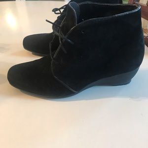 Munro Black Suede Ankle Boot